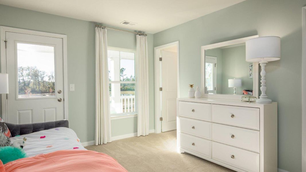 Furnished interior view inside a new home in Sweetgrass at Summers Corner, Summerville (Image 8). Furnished interior view inside a new home in Sweetgrass at Summers Corner, Summerville (Image 8).
