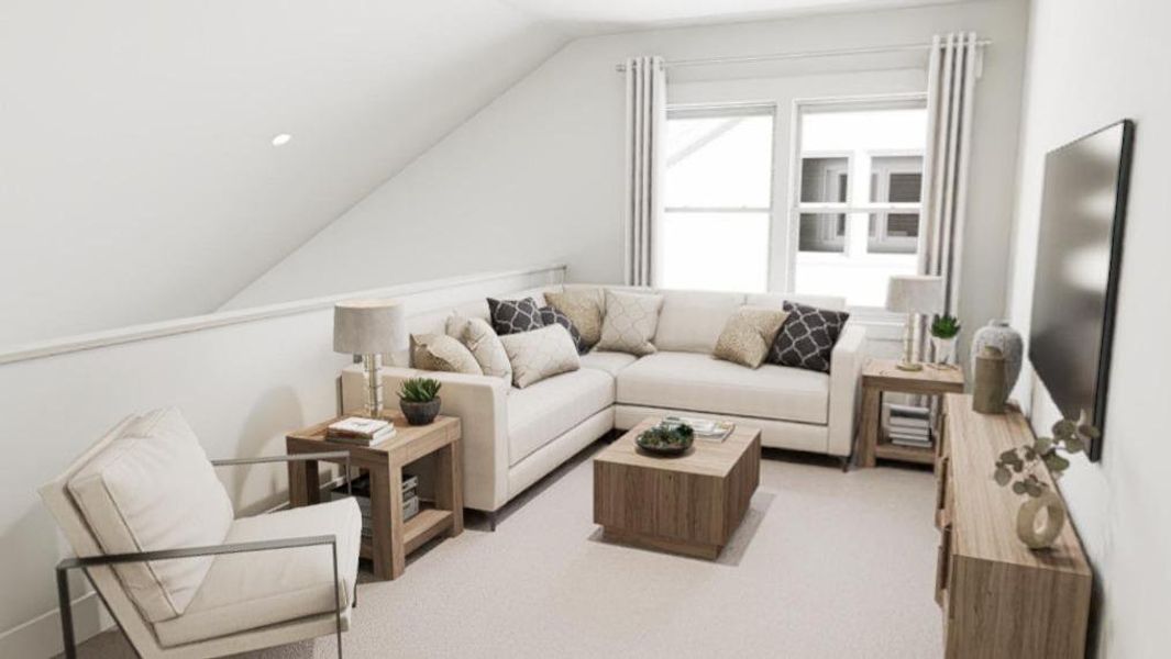 Furnished interior view inside a new home in Allen Park, Raleigh (Image 10).