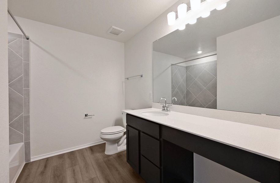 Furnished interior view inside a new home in Stoney Chase, Del Valle (Image 12). Furnished interior view inside a new home in Stoney Chase, Del Valle (Image 12).