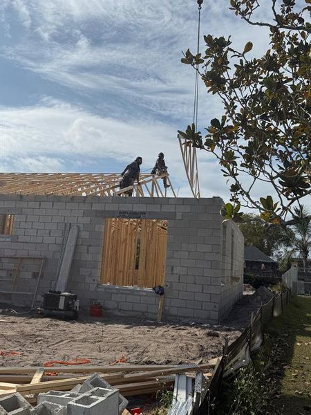 In-progress construction of a new home in , Kissimmee, FL (Image 19). In-progress construction of a new home in , Kissimmee, FL (Image 19).
