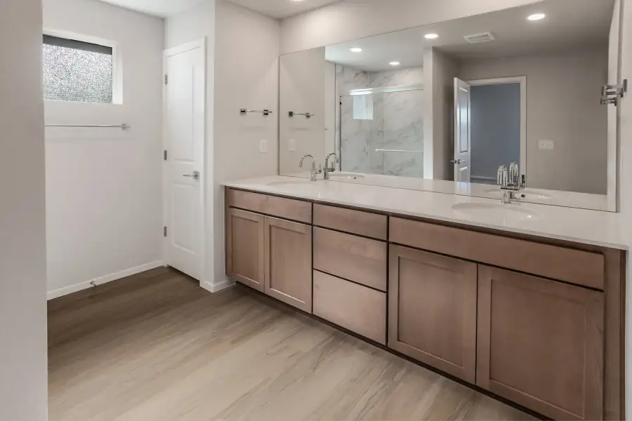 Furnished interior view inside a new home in Trailside, Timnath (Image 18).