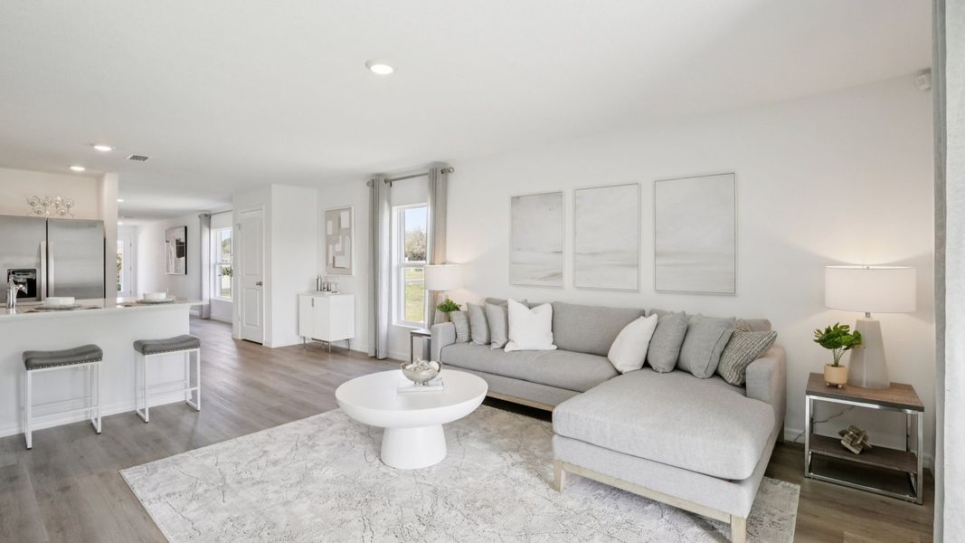 Furnished interior view inside a new home in Berry Bay, Wimauma (Image 6).