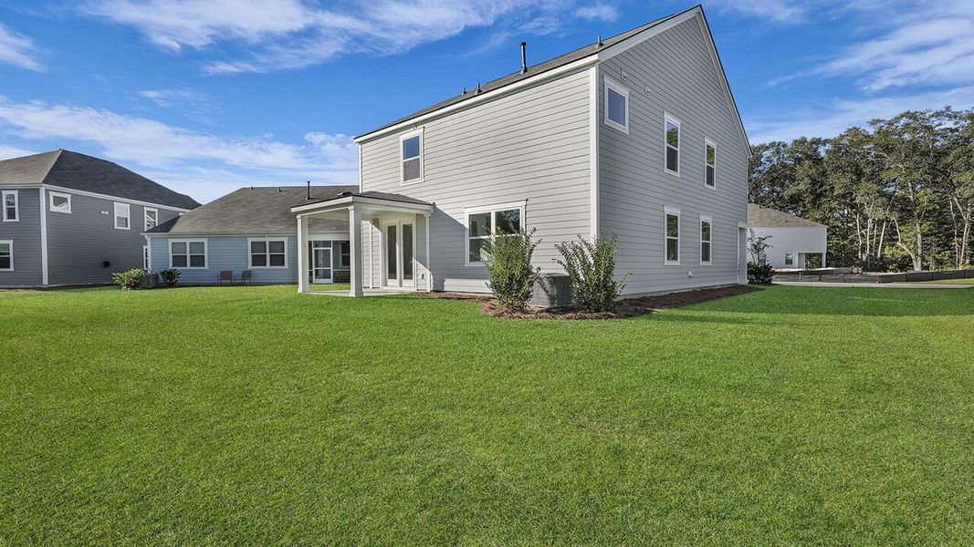 Exterior details and patio area of a home in Founders Corner, Summerville (Image 9).