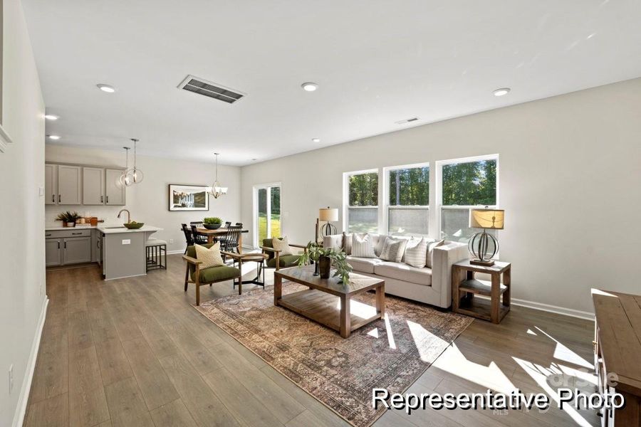 Furnished interior view inside a new home in Morgan Hills, Albemarle (Image 8).
