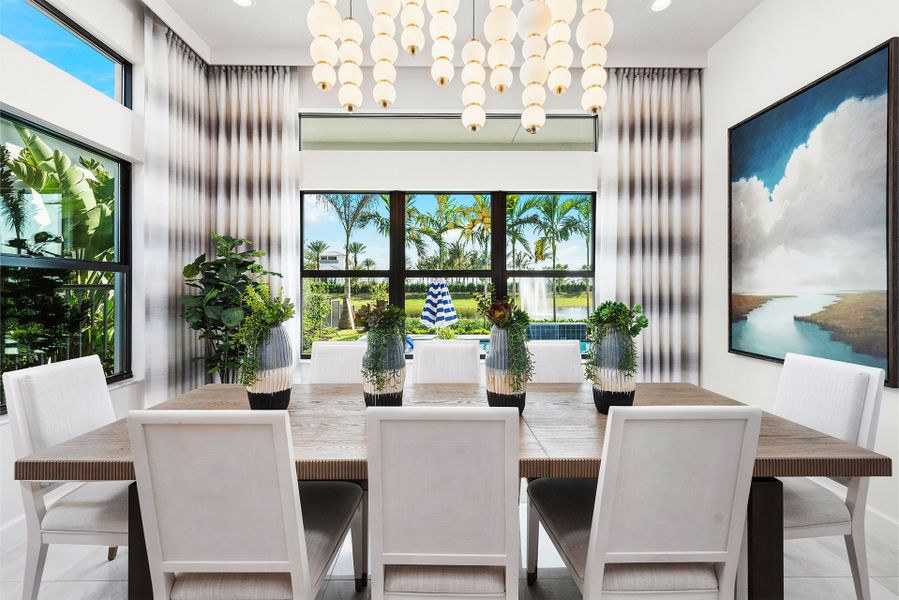 Representative furnished interior of a home built from the Caroline Grande by GL Homes in Valencia Del Mar (55+), Boynton Beach (Image 8).