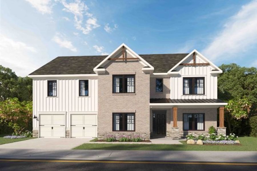 Representative exterior photo of a completed home built from the Reynold by Kerley Family Homes in Walters Creek, Douglasville, GA (Image 10).