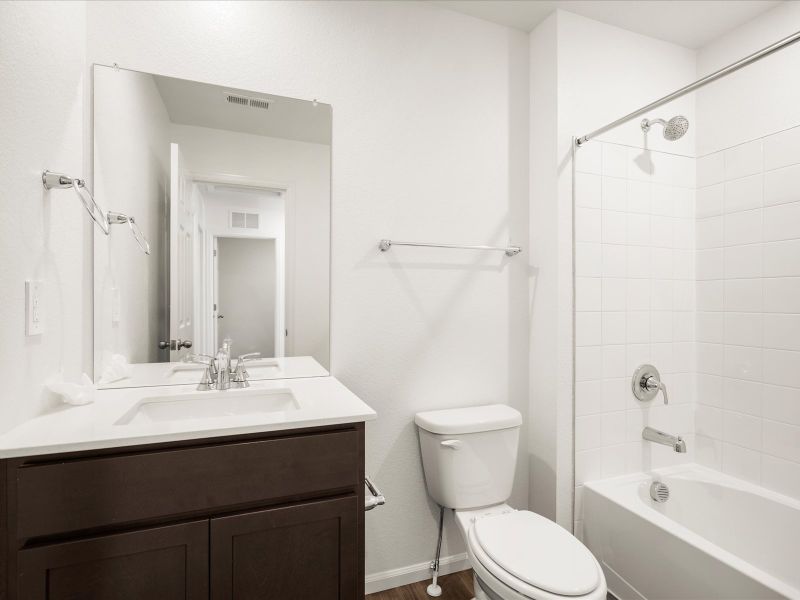 Furnished interior view inside a new home in Skyview at High Point, Aurora (Image 5).