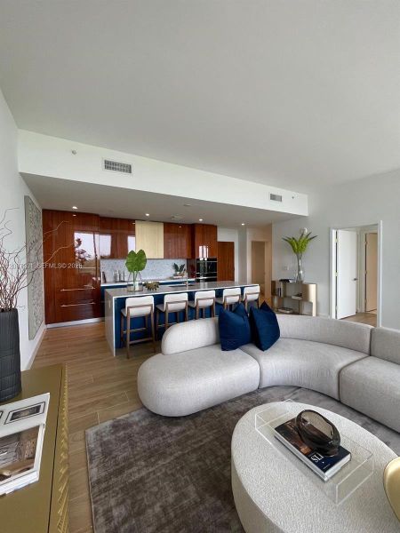 Furnished interior view inside a new home in Mr. C Residences, Miami (Image 5).