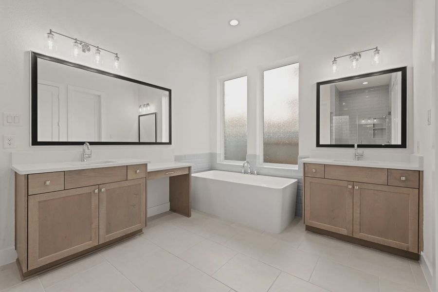 Representative furnished interior of a home built from the Malibu by Chesmar Homes in Meridiana 50's and 60's, Manvel (Image 8).