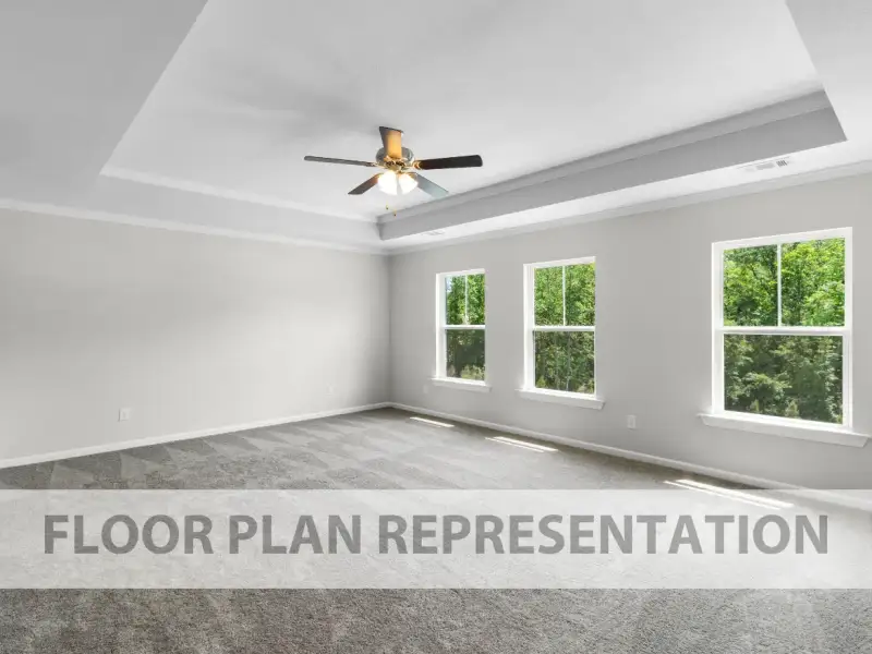 Primary Bedroom | Hampton II Plan by Ivey Homes