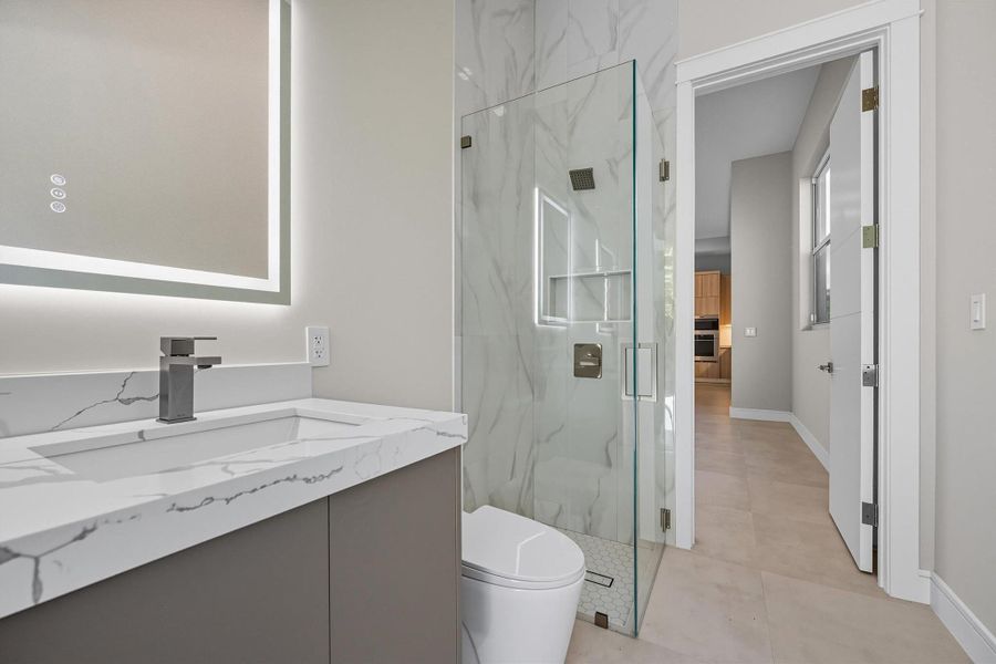 Furnished interior view inside a new home in , Delray Beach (Image 8). Furnished interior view inside a new home in , Delray Beach (Image 8).