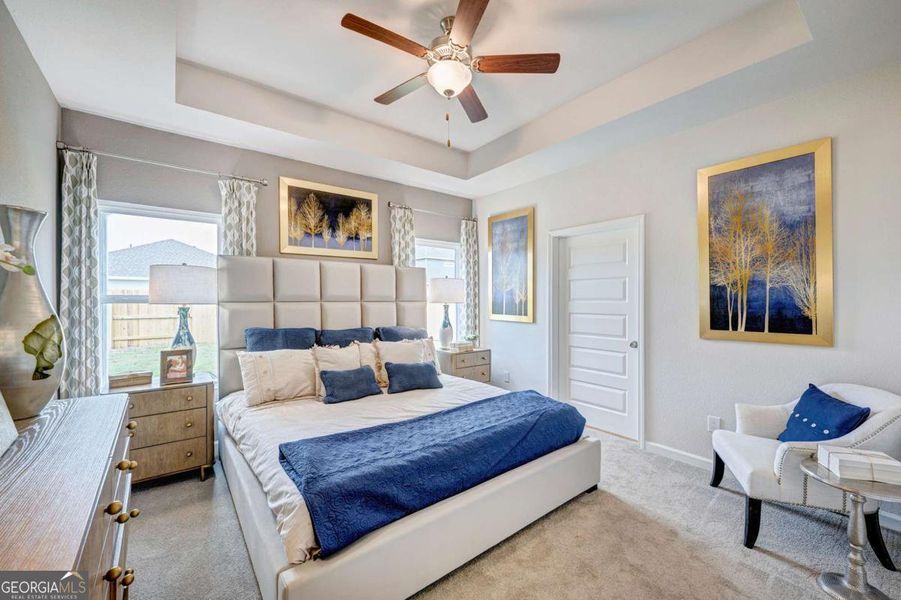 Furnished interior view inside a new home in Cobblestone Crossing Commons, Byron (Image 9).