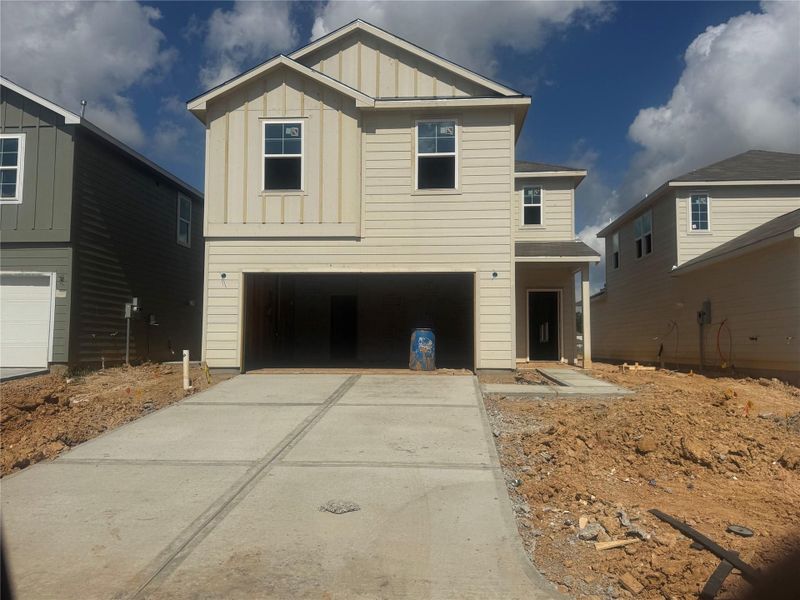 In-progress construction of a new home in Maple Heights, Porter, TX (Image 36).