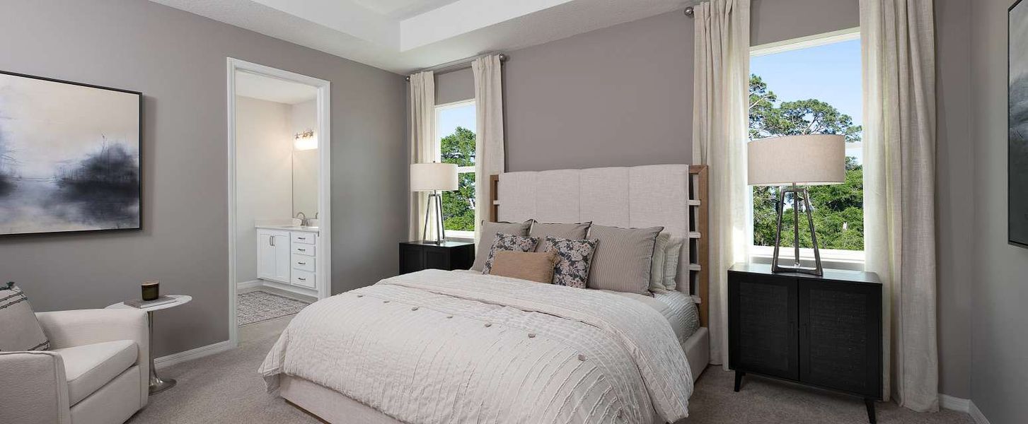 Representative furnished interior of a home built from the Plant by Ashton Woods in Oakfield Trails Traditional, Parrish (Image 7).