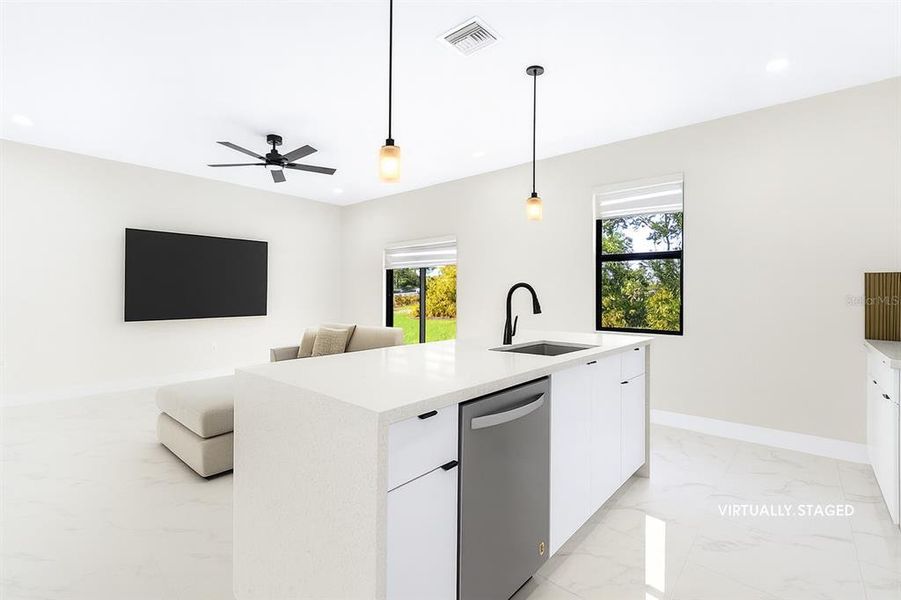 Furnished interior view inside a new home in , Lehigh Acres (Image 8).