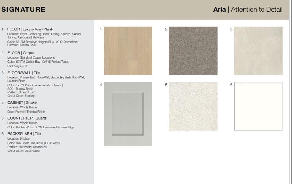 Design Selection. Home is under construction, design selections are subject to change.