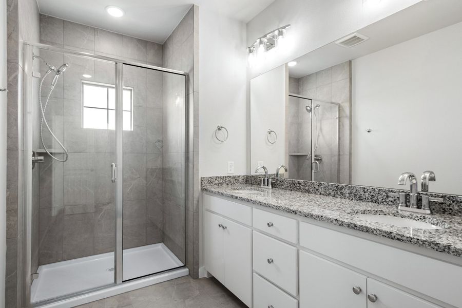Furnished interior view inside a new home in Wildridge, Oak Point (Image 10).