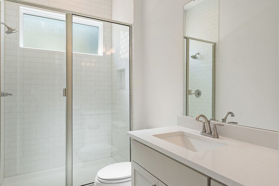 Furnished interior view inside a new home in Persimmon, Buda (Image 18).