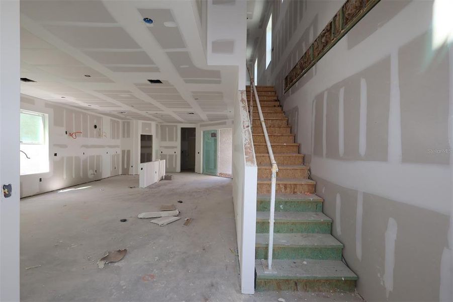 In-progress construction of a new home in Center Lake on the Park, St. Cloud, FL (Image 19).