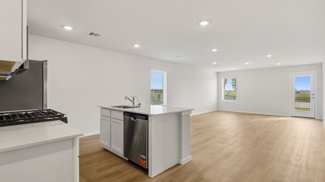 Furnished interior view inside a new home in Sunterra, Katy (Image 5).