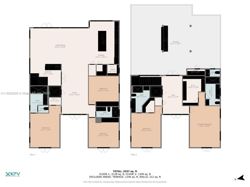 2D floor plan layout of this home in , Key Largo, FL (Image 3).
