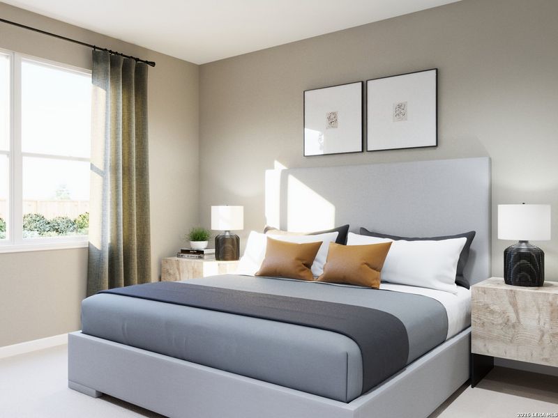 Furnished interior view inside a new home in Timber Creek, San Antonio (Image 19).
