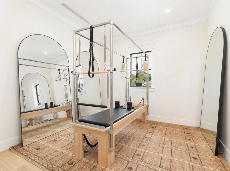 upstairs den
