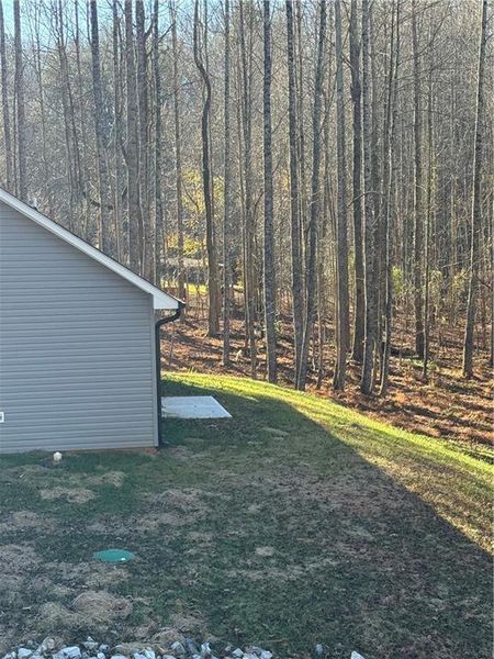 Exterior details and patio area of a home in , Dahlonega (Image 12). Exterior details and patio area of a home in , Dahlonega (Image 12).