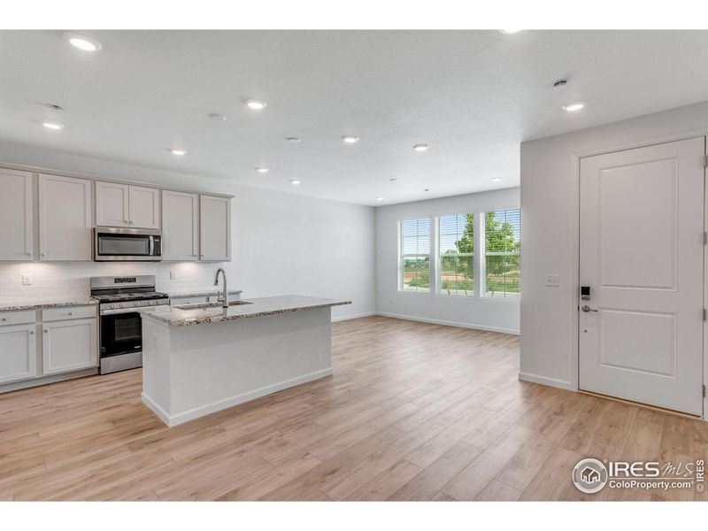 Furnished interior view inside a new home in Westside Crossing Townhomes, Berthoud (Image 13).