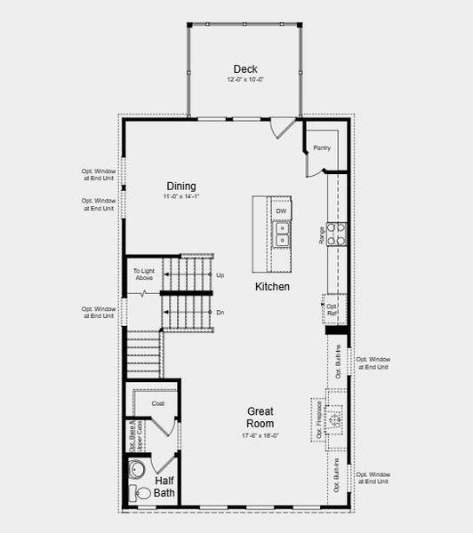 2D floor plan layout of this home in Auburn Glen, Dacula, GA (Image 3).
