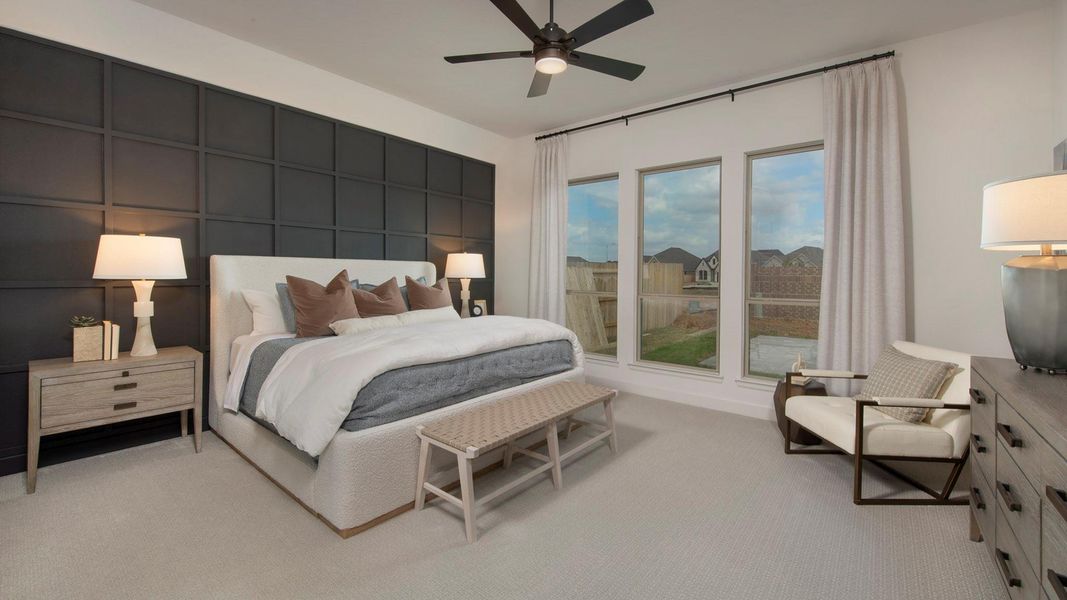 Furnished interior view inside a new home in Amira, Tomball (Image 7).