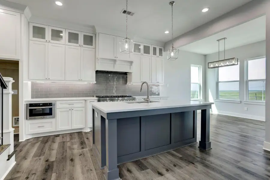 The dining room is located to the right of this photo. The dining room is located to the right of this photo.