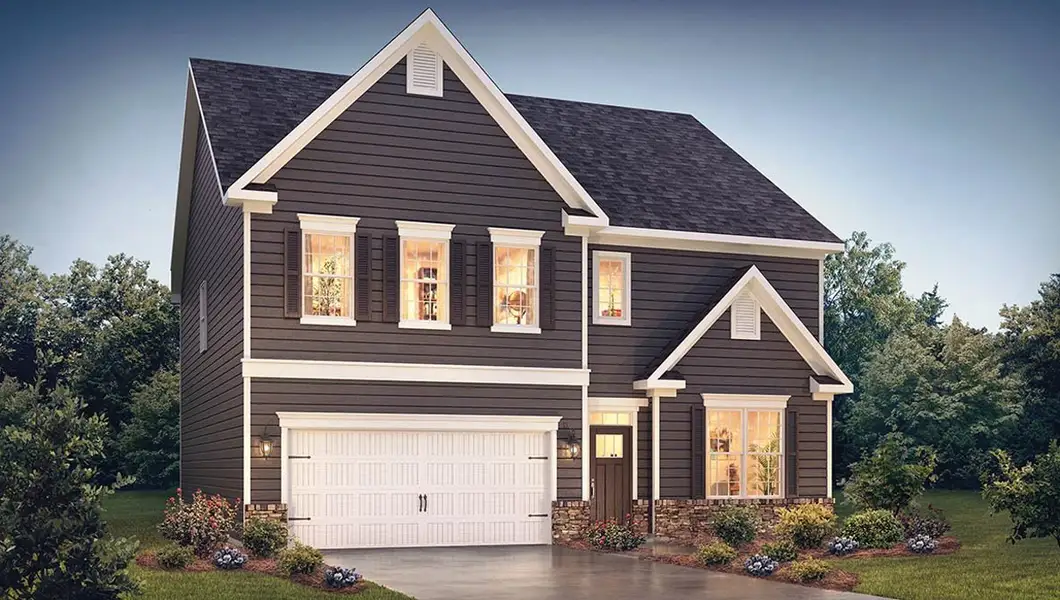 Representative exterior photo of a completed home built from the Summit by D.R. Horton in Wildwood, Covington, GA (Image 2).