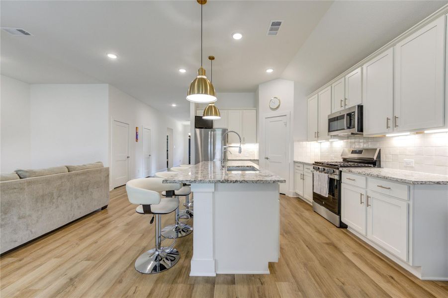 Furnished interior view inside a new home in Marvida, Cypress (Image 16).
