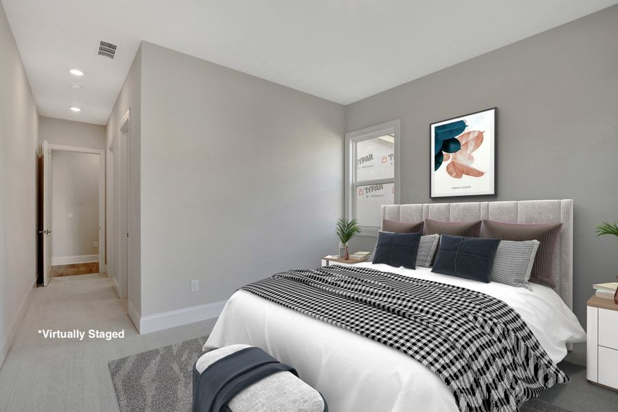 Taylor Model | Front bedroom staged