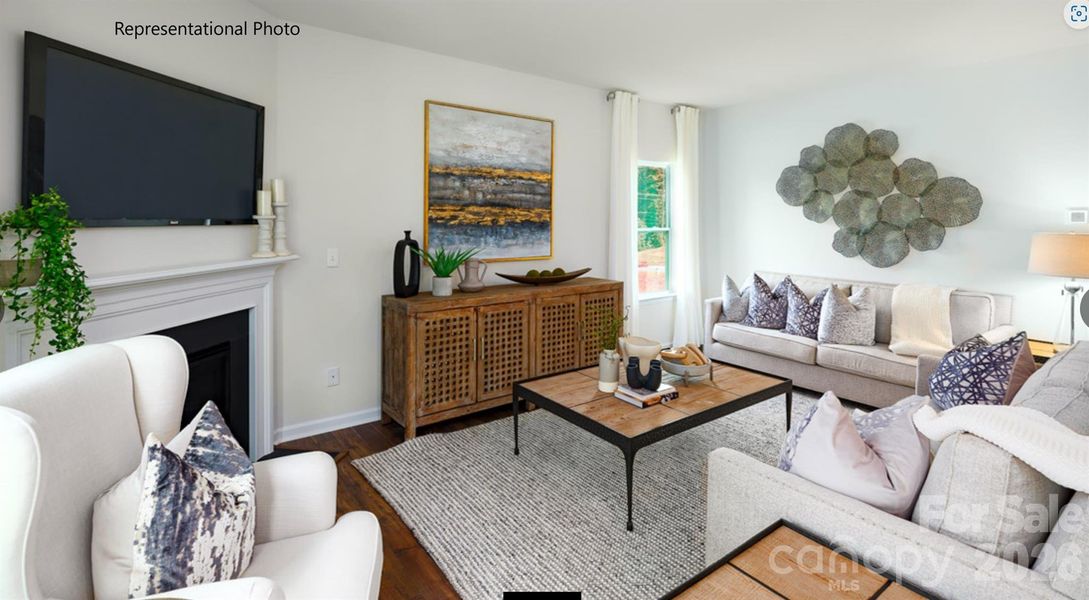 Furnished interior view inside a new home in Brinkley Ridge, Kings Mountain (Image 18).
