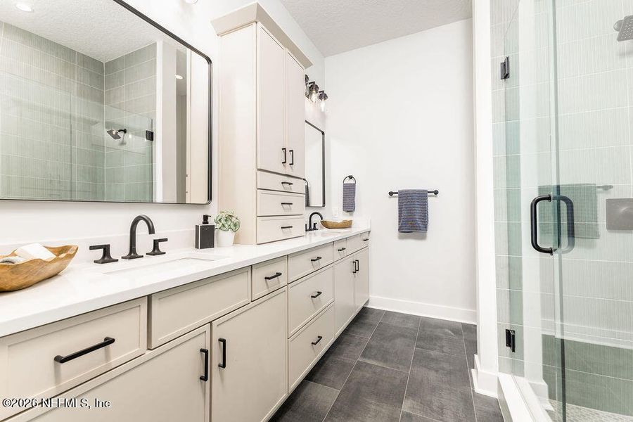 Furnished interior view inside a new home in , Jacksonville Beach (Image 33). Furnished interior view inside a new home in , Jacksonville Beach (Image 33).