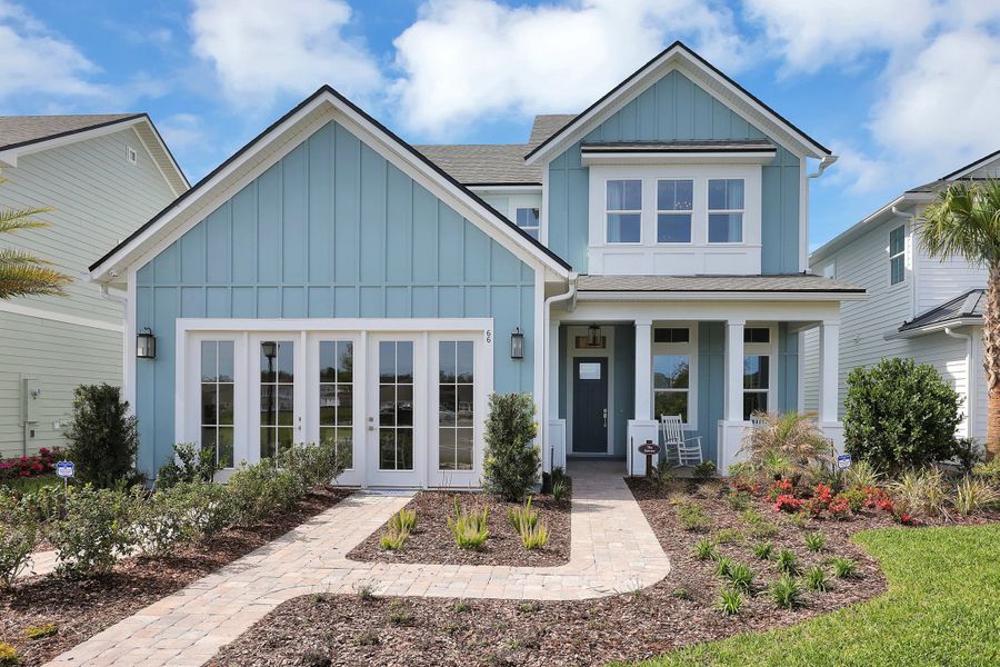 Representative exterior photo of a completed home built from the Sawyer by Riverside Homes in Reflections at Nocatee, Ponte Vedra, FL (Image 27).
