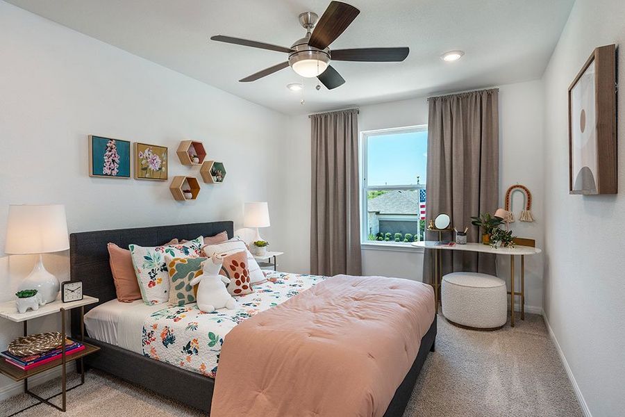 Representative furnished interior of a home built from the Jasmine by Taylor Morrison in Turner's Crossing 45s, Buda (Image 3).