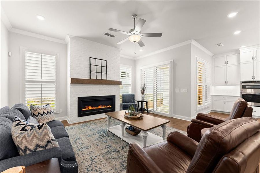 Furnished interior view inside a new home in Promenade at Sawnee Village, Cumming (Image 8).