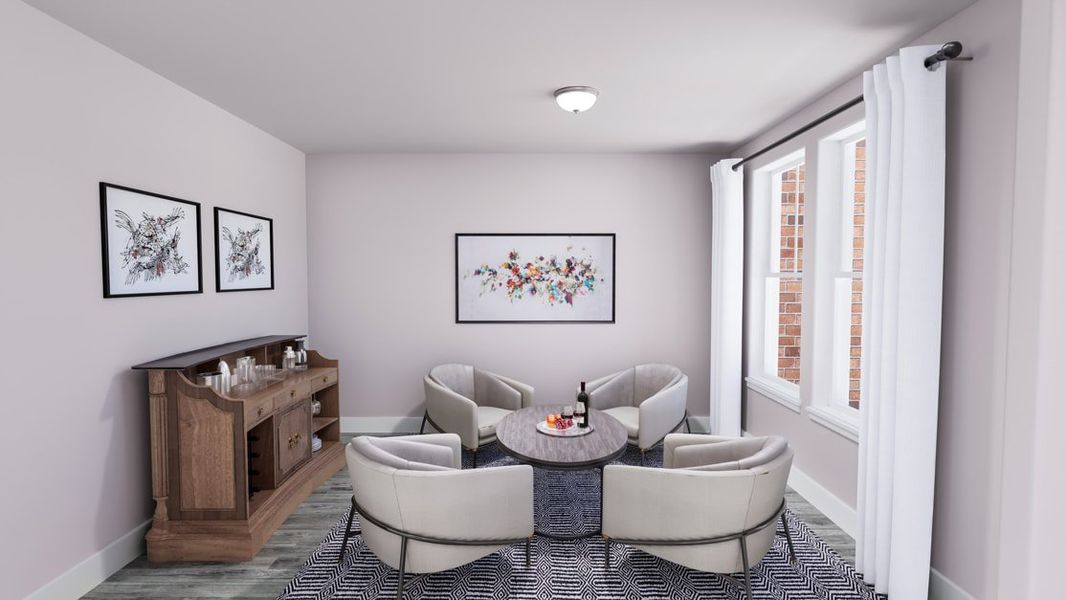 Representative furnished interior of a home built from the Logan by Tri Pointe Homes in Somerset Park, Rockwall (Image 11).