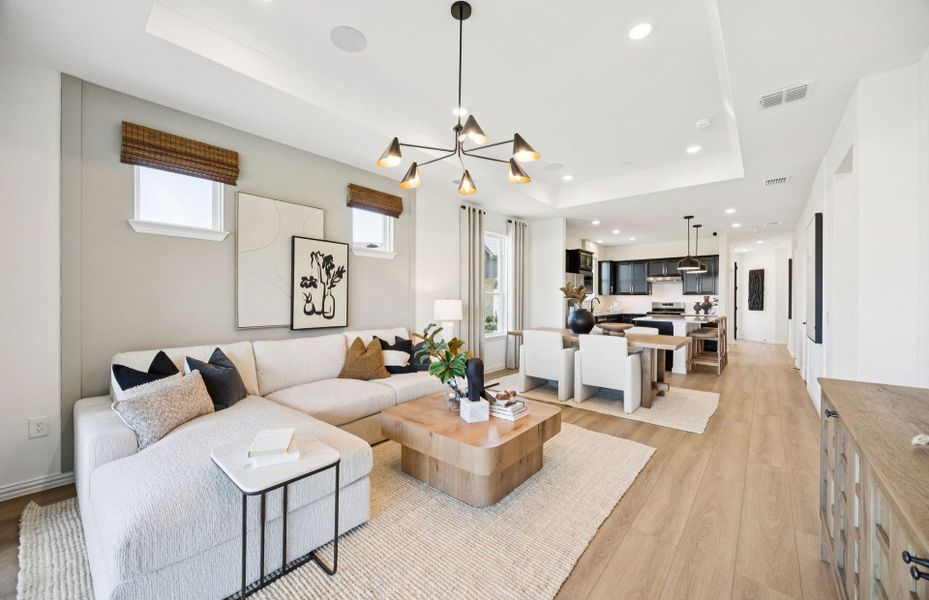 Furnished interior view inside a new home in Del Webb at Trinity Falls, McKinney (Image 10).