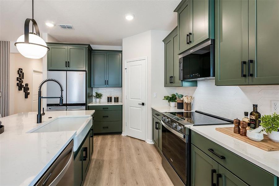 Furnished interior view inside a new home in Aulin Square, Oviedo (Image 9).