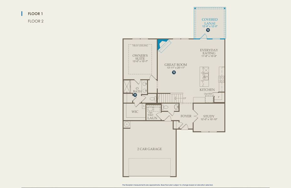 Hartwell Floor Plan, Quick Move-In Home, Floor 1