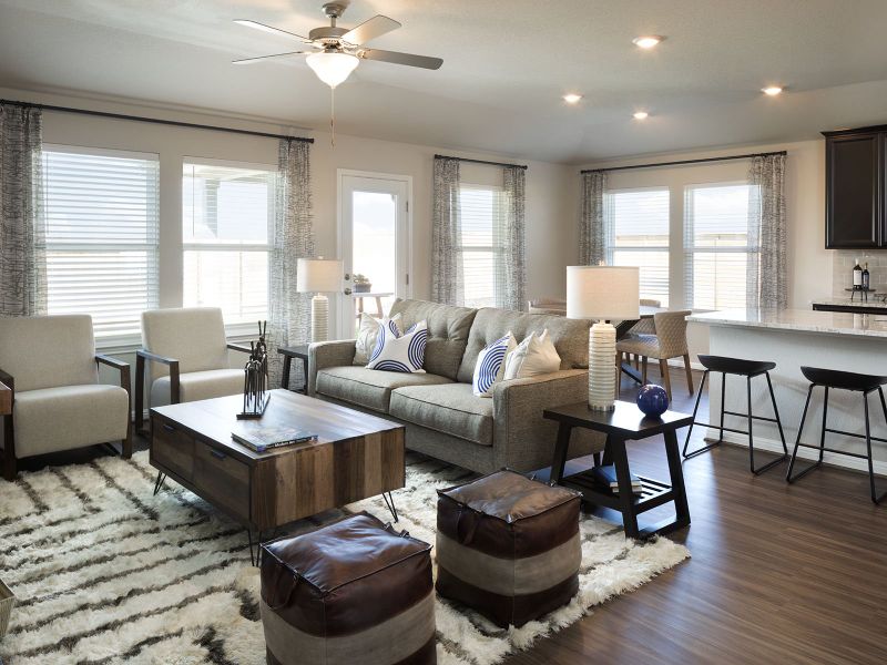 Furnished interior view inside a new home in Butler Farms - Boulevard Collection, Liberty Hill (Image 6).