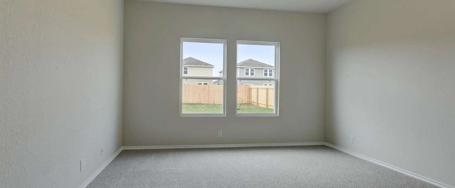 Representative unfurnished interior of a home built from the McKinney by Ashton Woods in Hennersby Hollow, San Antonio (Image 18). Representative unfurnished interior of a home built from the McKinney by Ashton Woods in Hennersby Hollow, San Antonio (Image 18).
