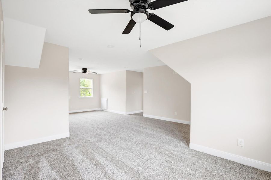 Upstairs game room view.