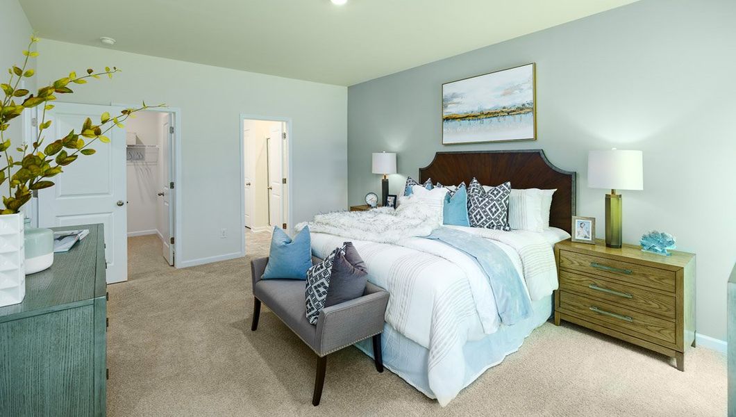 Furnished interior view inside a new home in Tap Root Farms, Fletcher (Image 18).