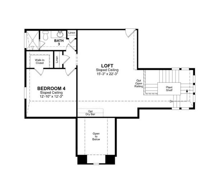 2D floor plan layout of this home in Cibolo Crossing, Universal City, TX (Image 3).