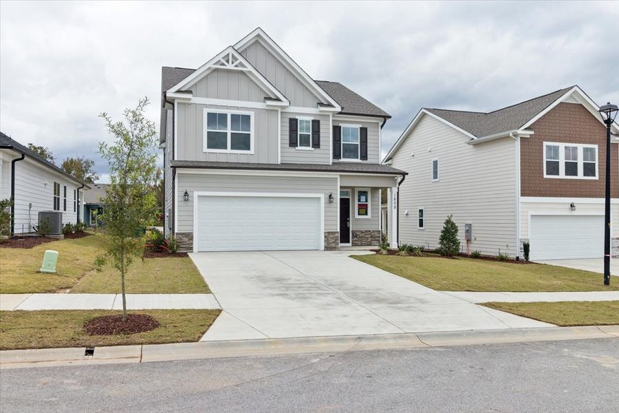 Front exterior of a new home in Tillery Park, Grovetown, GA, highlighting curb appeal (Image 14).